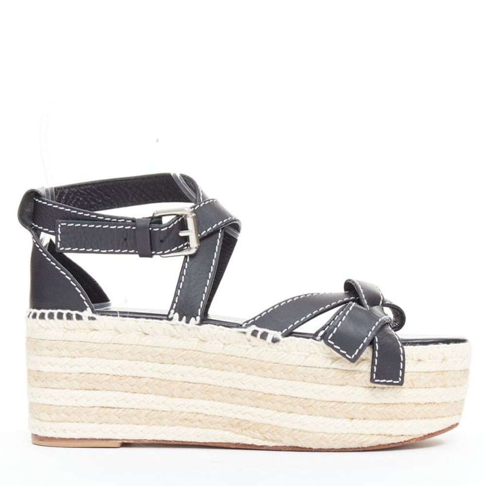 Loewe Gate Espadrille Wedge Sandal